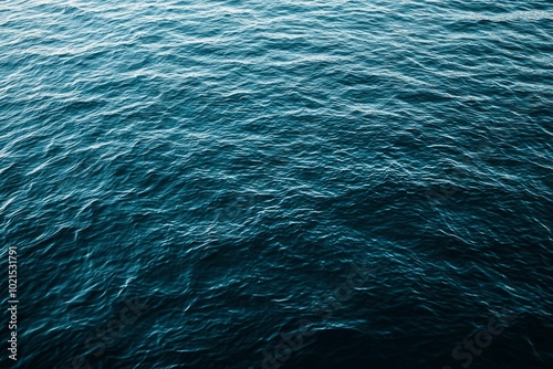 Rippling Ocean Surface with Gentle Waves