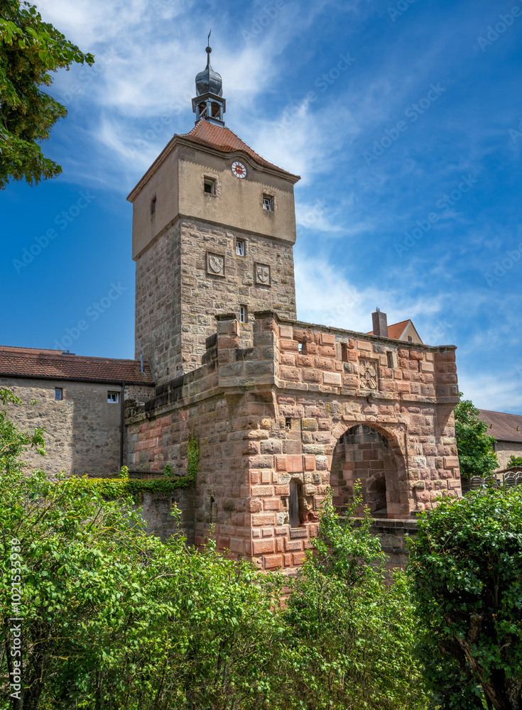 Historic city gate of Wolframs-Eschenbach