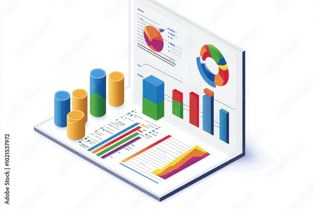 a book with a bunch of graphs on it a book with a bunch of graphs on it