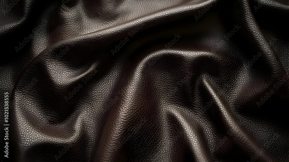 Dark Brown Leather Texture Background Image