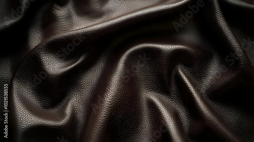 Dark Brown Leather Texture Background Image