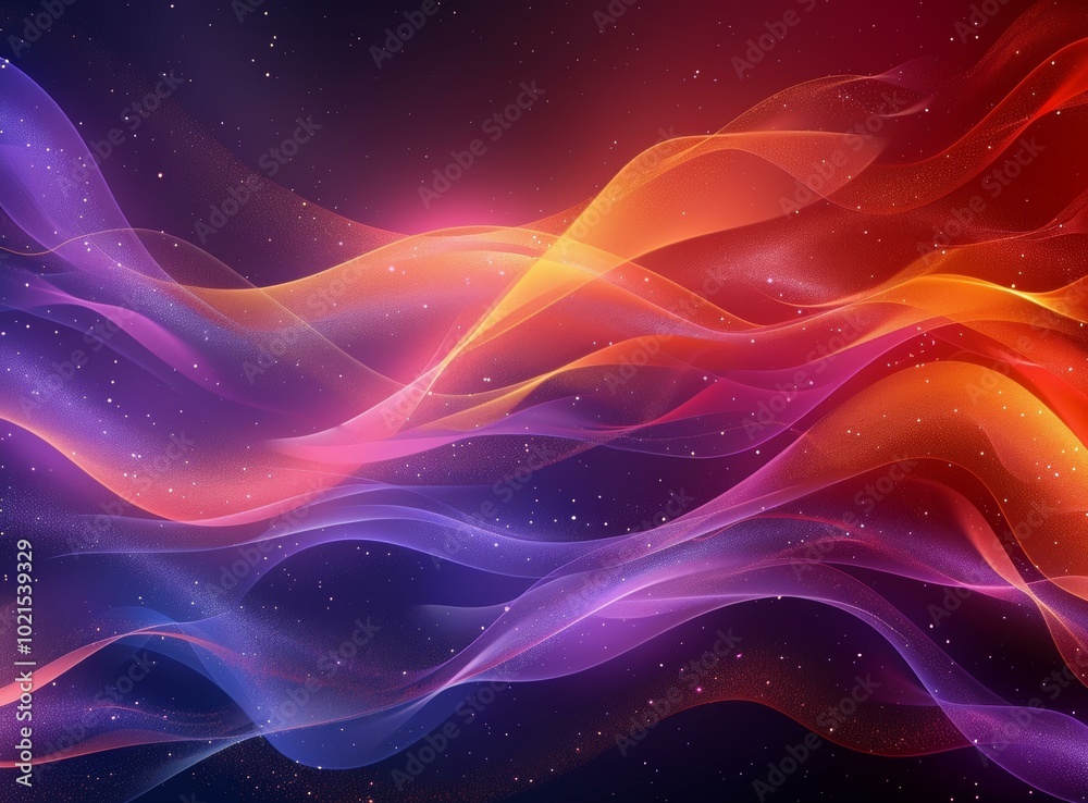 Fototapeta premium Abstract Colorful Flowing Lines Background Design