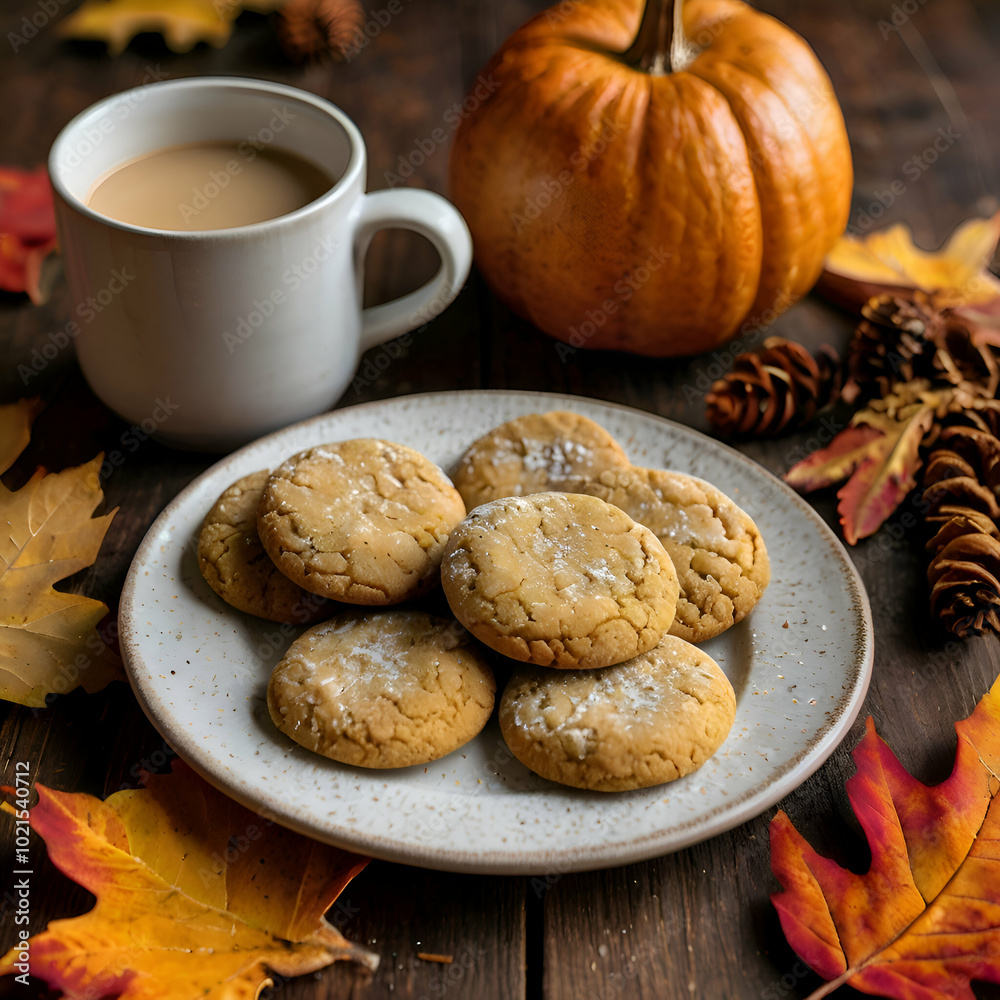cup of coffee and cookies cup of coffee and cookies