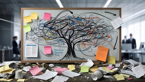 chaotic decision tree, poor complex messy management or structure, and convoluted business process