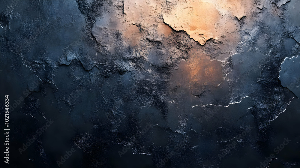 Dark Abstract Background with Rough Texture and Subtle Light Dark Abstract Background with Rough Texture and Subtle Light
