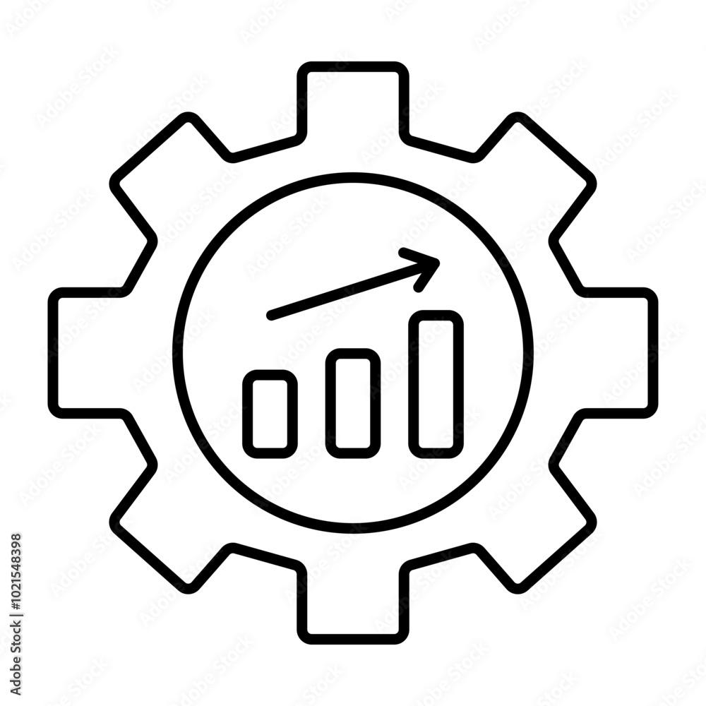 Growth Vector Line Icon Design Growth Vector Line Icon Design