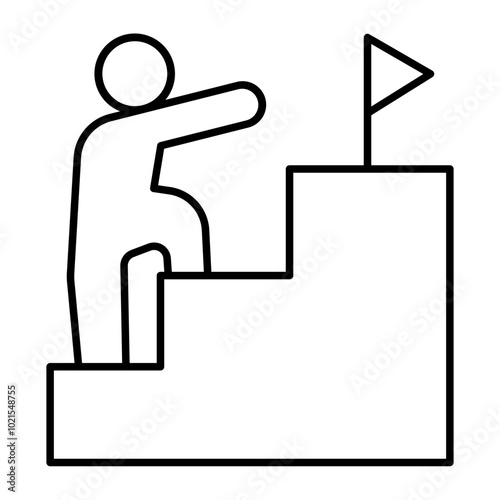 Struggle Vector Line Icon Design