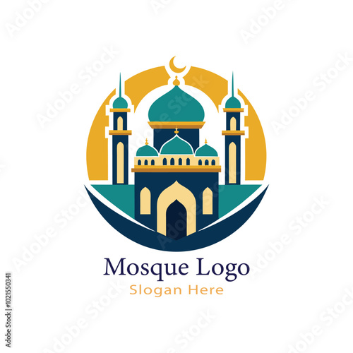 Modern Islamic Mosque Logo