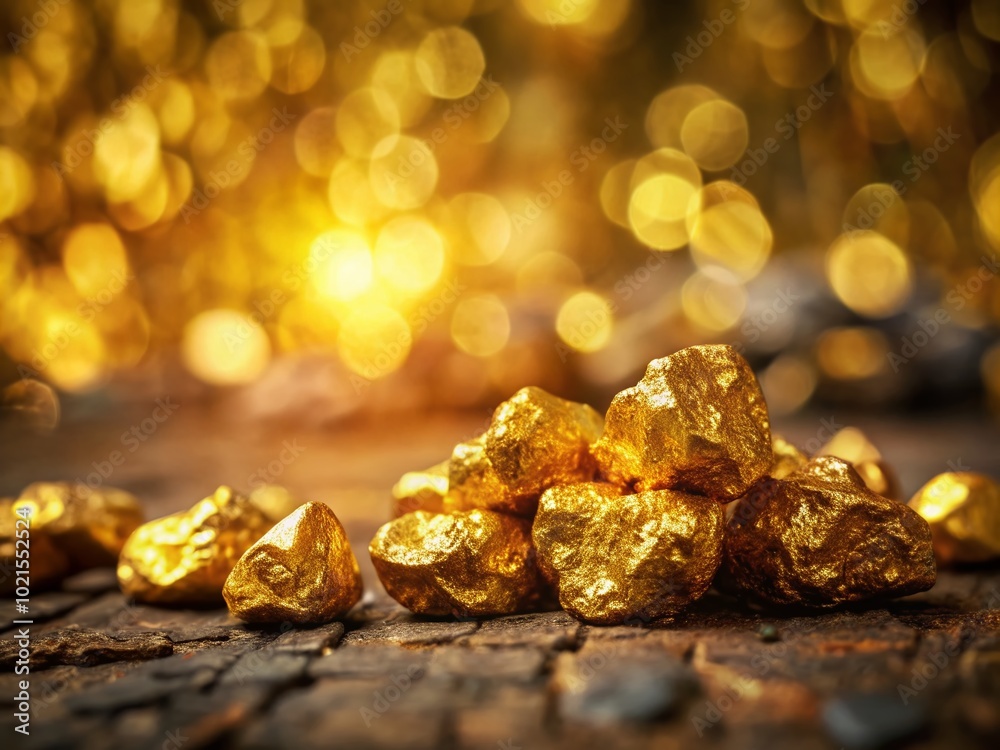 Stunning Close-Up Images of Golden Nuggets on Natural Backgrounds for Backgrounds and Textures Stunning Close-Up Images of Golden Nuggets on Natural Backgrounds for Backgrounds and Textures