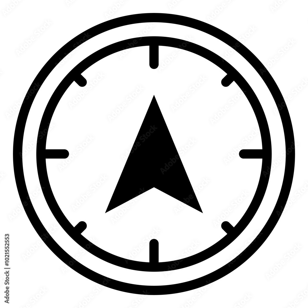 Direction Compass Icon - Navigation, Guidance, Success Path & Goal Setting Icon Direction Compass Icon - Navigation, Guidance, Success Path & Goal Setting Icon