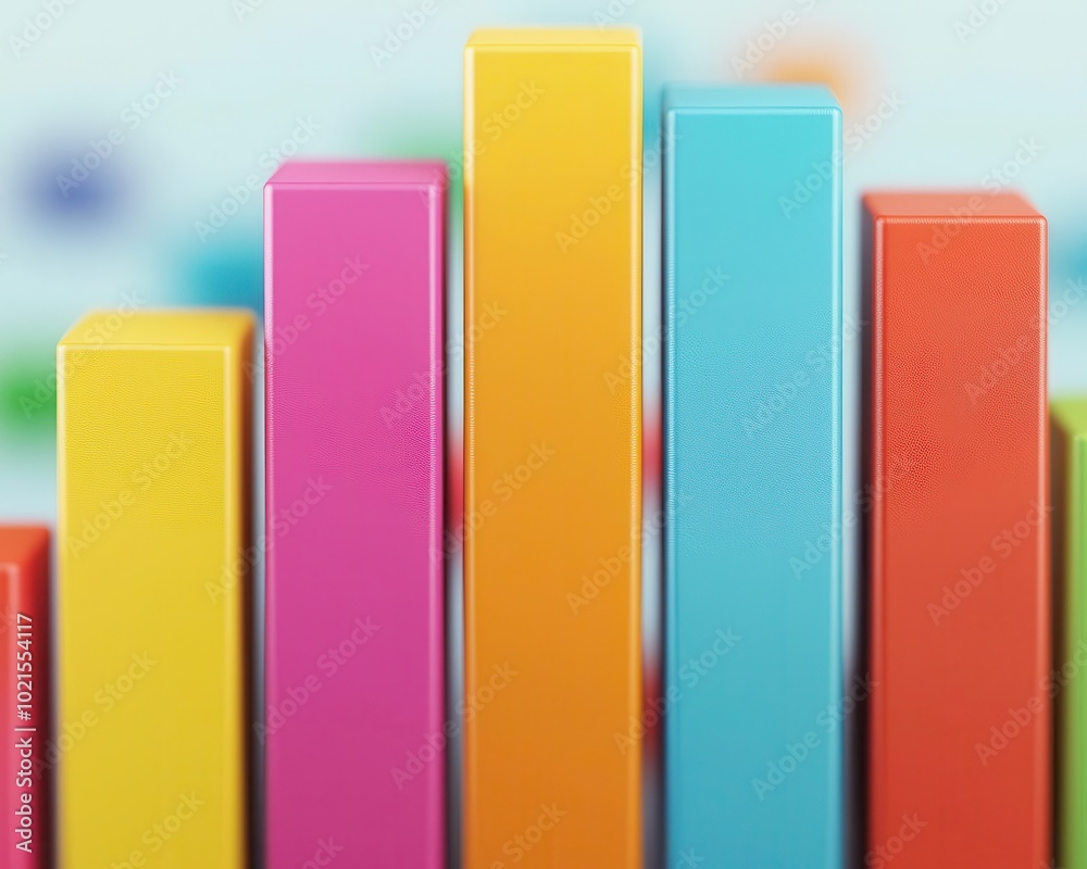 Illustration of a fixed income fund visualized as a steady bar graph, low risk, consistent performance Illustration of a fixed income fund visualized as a steady bar graph, low risk, consistent performance