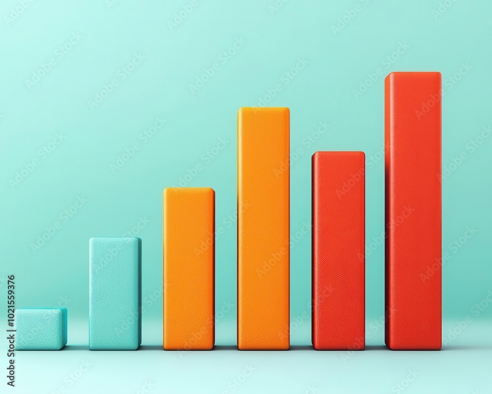 Illustration of a fixed income fund visualized as a steady bar graph, low risk, consistent performance Illustration of a fixed income fund visualized as a steady bar graph, low risk, consistent performance