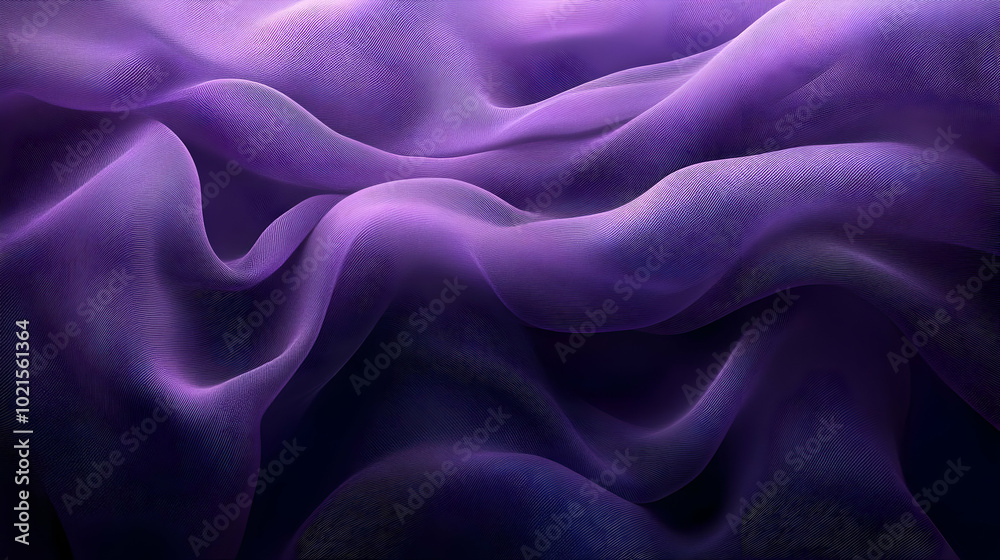 Purple Abstract Background with Wavy Lines and Gradient Purple Abstract Background with Wavy Lines and Gradient