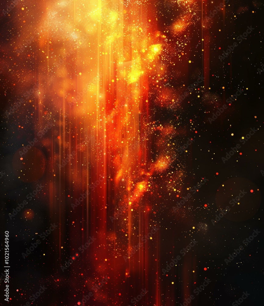 Abstract Fiery Space Background Abstract Fiery Space Background