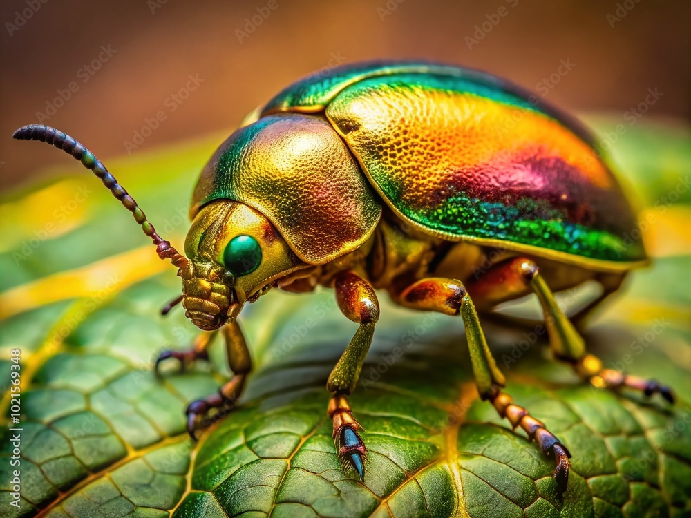 Stunning Metallic Gold Beetle Close-Up in Nature, Showcasing Vibrant Colors and Intricate Patterns on Insect's Stunning Metallic Gold Beetle Close-Up in Nature, Showcasing Vibrant Colors and Intricate Patterns on Insect's