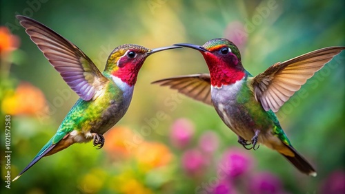 Stunning Photos of Male and Female Hummingbirds in Vibrant Colors Capturing Nature's Beauty and Graceful Flight