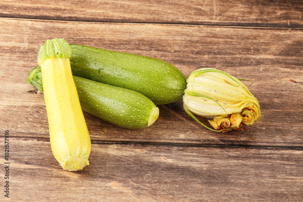 Raw baby organic zucchini heap Raw baby organic zucchini heap
