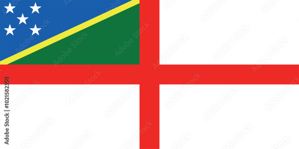 Naklejka premium Naval Ensign of the Solomon Islands