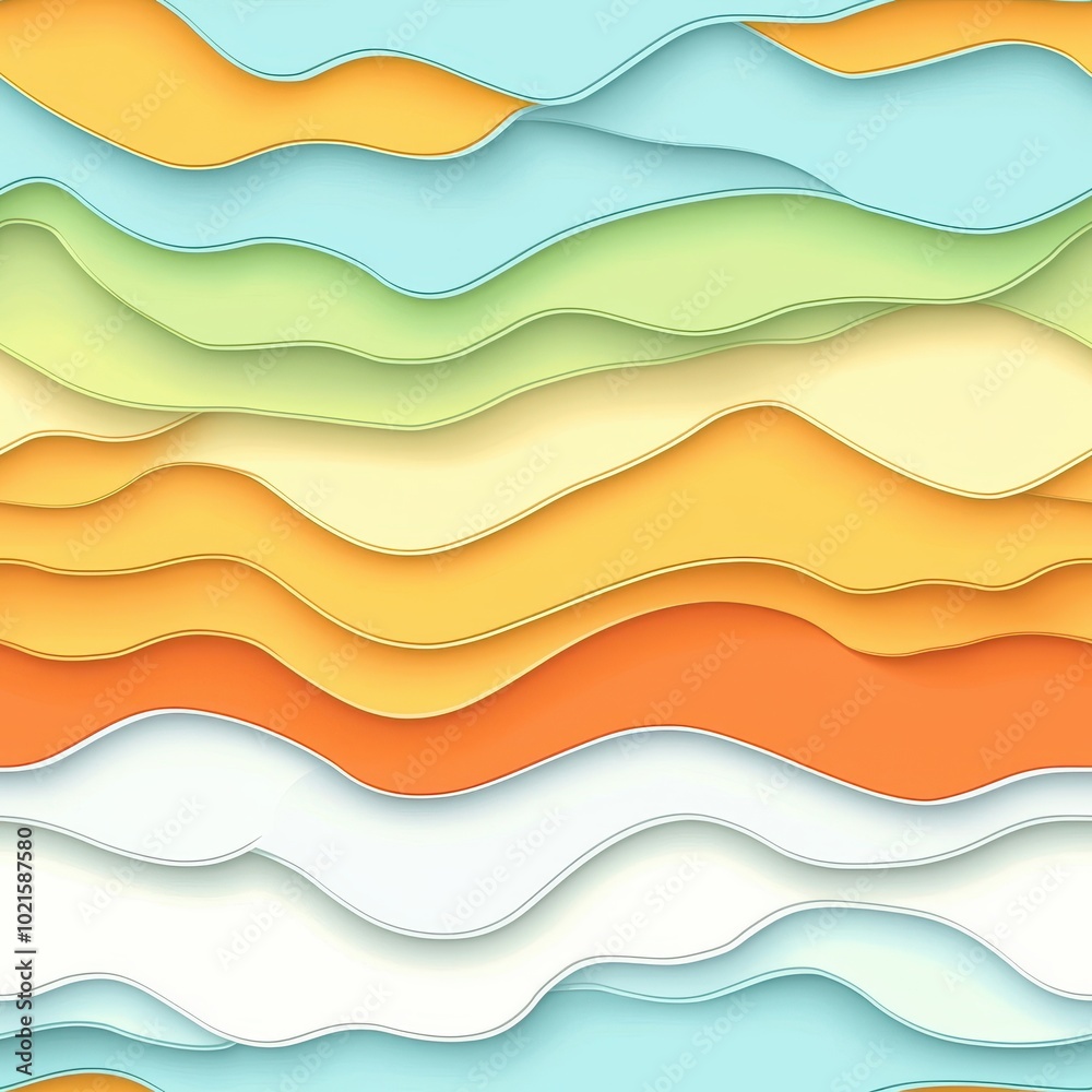 Soft Pastel Overlapping Shapes in Minimalist Design, seamless pattern Soft Pastel Overlapping Shapes in Minimalist Design, seamless pattern