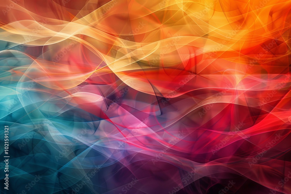 Abstract Colorful Flowing Lines Background Design Abstract Colorful Flowing Lines Background Design