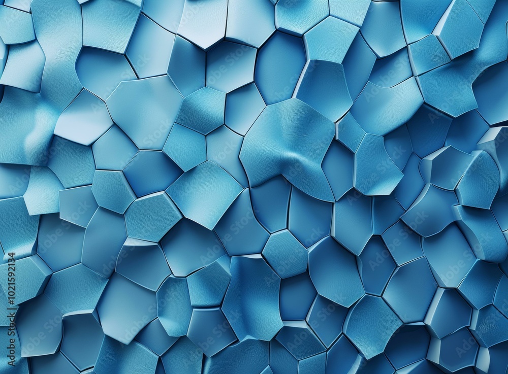 Blue Abstract Hexagonal Background Blue Abstract Hexagonal Background