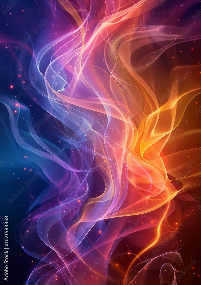 Abstract Colorful Flowing Lines Design Abstract Colorful Flowing Lines Design