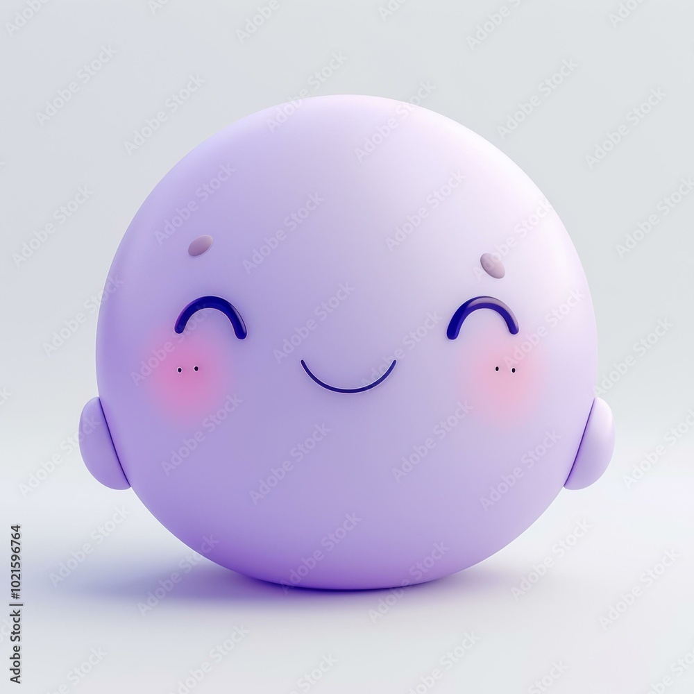 Fototapeta premium Cute 3D rendered cartoon character