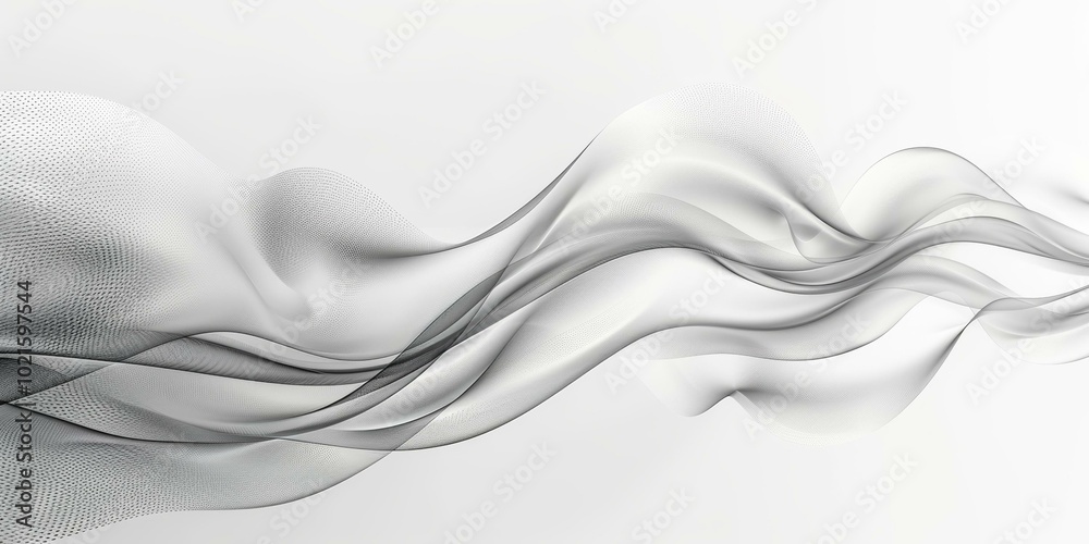 Black and white flowing curves Black and white flowing curves