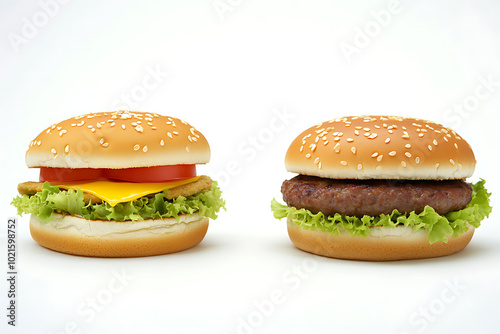 image fast food, isolated