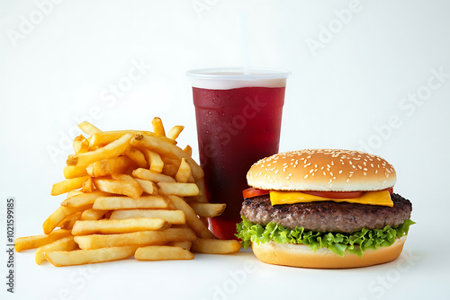 image fast food, isolated