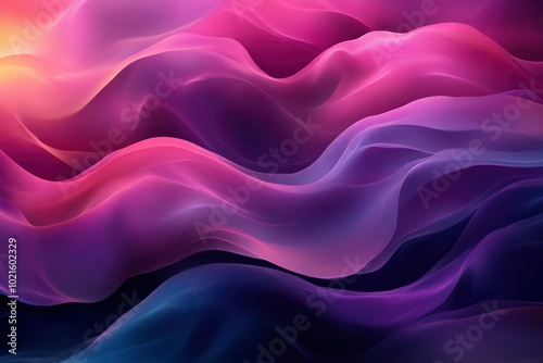 Abstract Purple and Pink Wavy Lines with Gradient