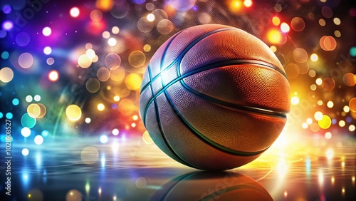 Vibrant Basketball Wallpaper Design Featuring Dynamic Colors and Textures for Sports Enthusiasts