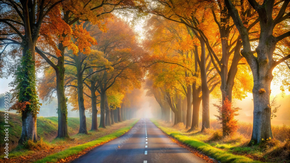 Fototapeta premium autumn in the park
