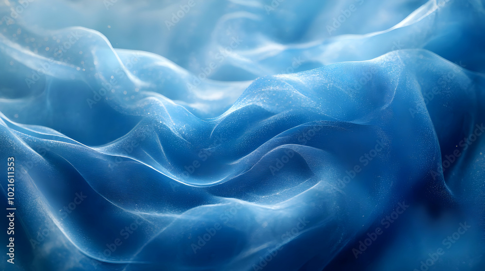 Abstract Blue Fabric Background Abstract Blue Fabric Background