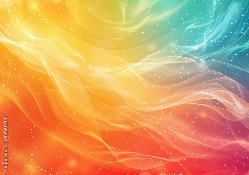 Abstract Colorful Flowing Design