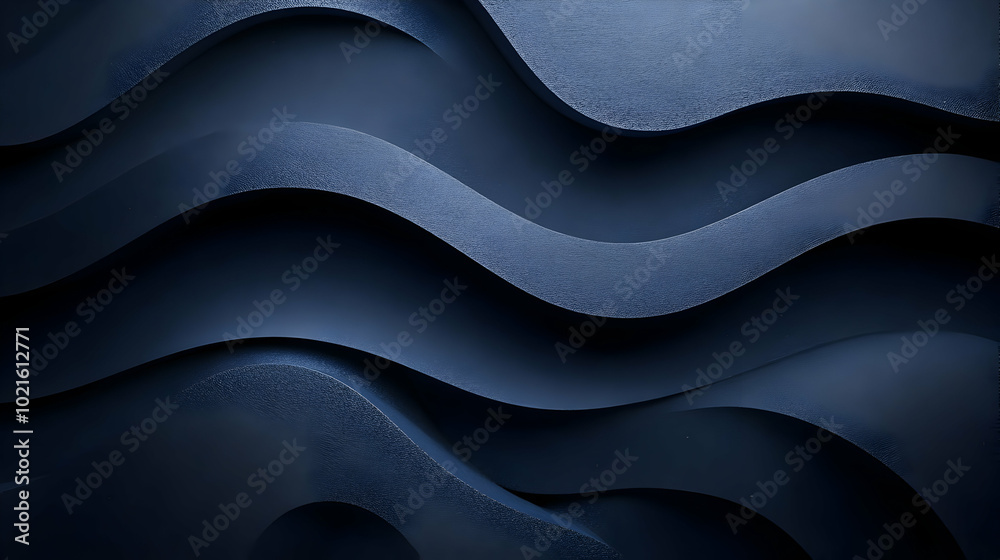 Abstract Blue Wave 3D Background Abstract Blue Wave 3D Background