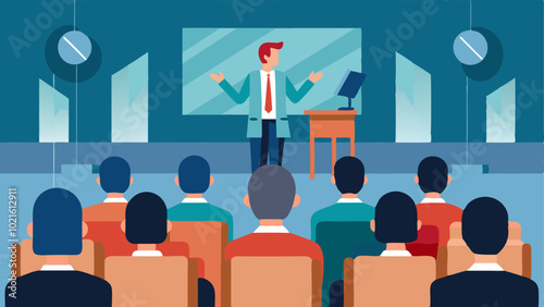 The room was designed with acoustics in mind ensuring that even those sitting in the back could hear the lecturer clearly.