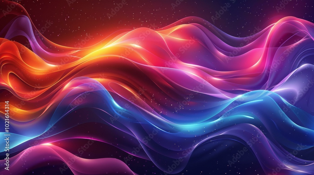 Abstract Colorful Flowing Lines Abstract Colorful Flowing Lines