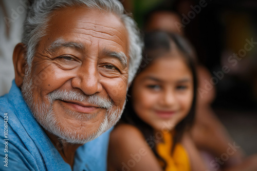 Indian Family Enjoying Outside