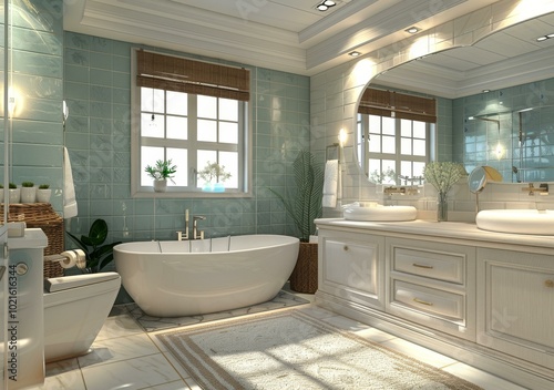 Elegant and Modern Bathroom Interior Design photo