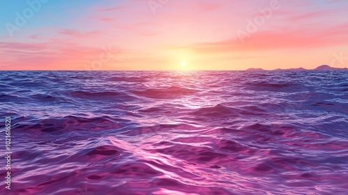 Pink Ocean Sunset.