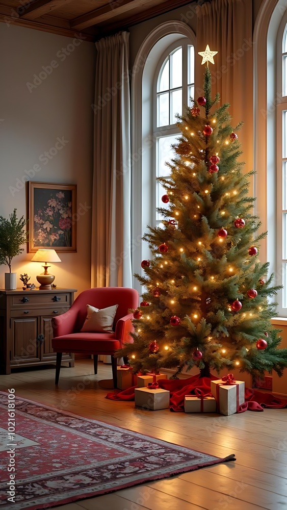 christmas tree with gifts christmas tree with gifts