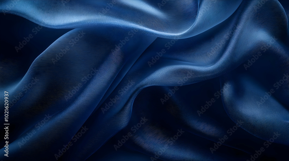 Fototapeta premium Abstract Blue Fabric Texture Background