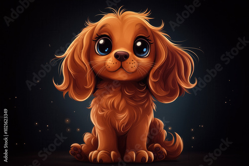 Puppy cartoon illustration