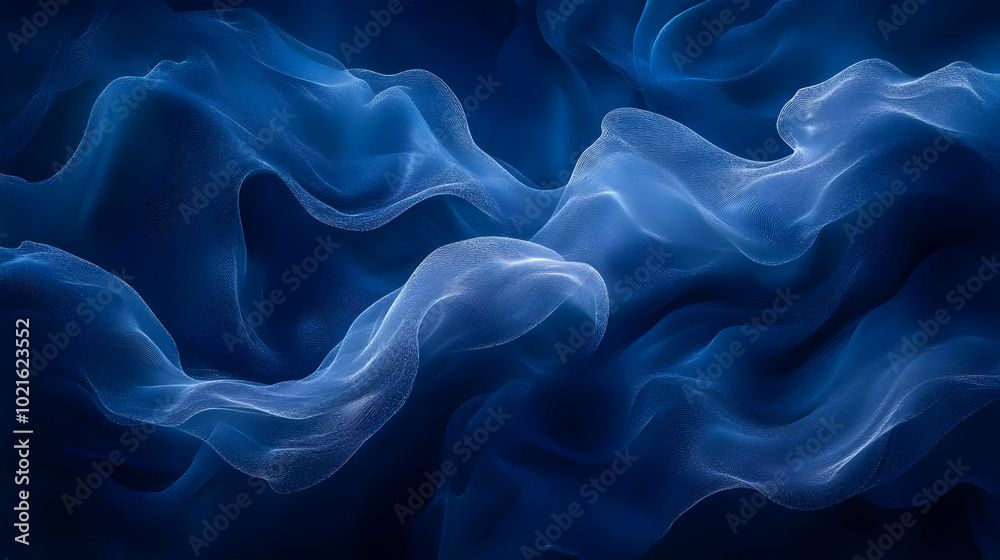 Fototapeta premium Abstract Blue Wave Background