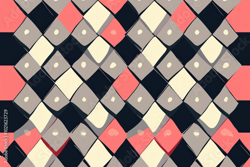 retro checkered background
