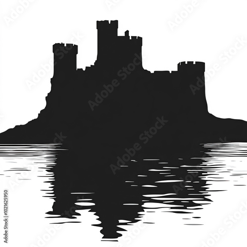 Wales Silhouette, Illustrat...