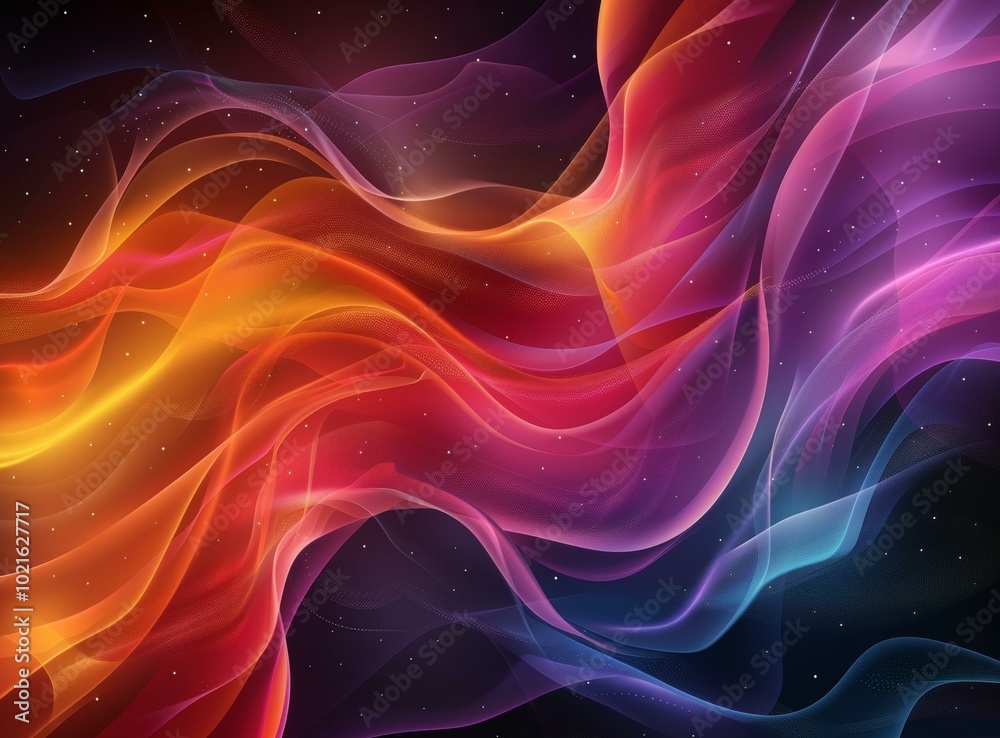 Abstract Colorful Flowing Lines Abstract Colorful Flowing Lines