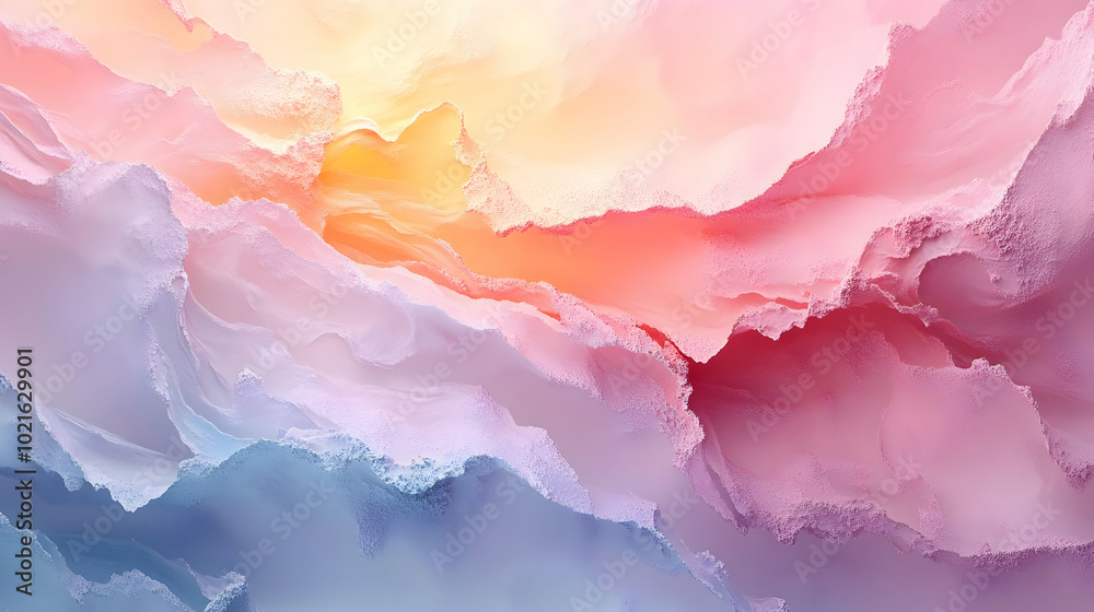 Abstract Background with Pastel Hues and 3D Texture Abstract Background with Pastel Hues and 3D Texture