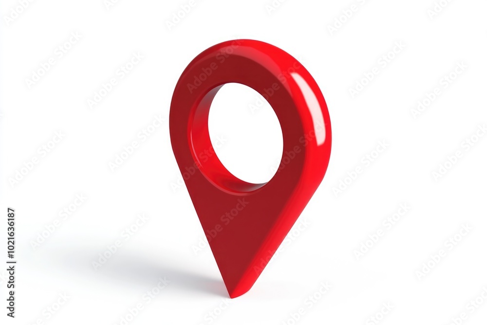 3D Cartoon Red Geolocation Pin - Vibrant and Modern Icon for Maps and Navigation Design 3D Cartoon Red Geolocation Pin - Vibrant and Modern Icon for Maps and Navigation Design